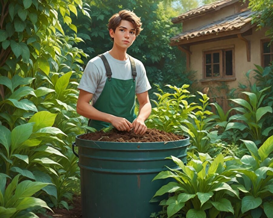 How to start composting in a small backyard easily