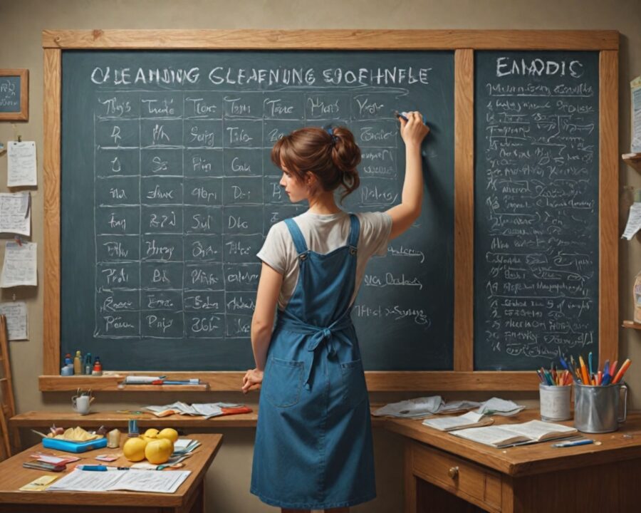 How to organize a cleaning schedule that works for you