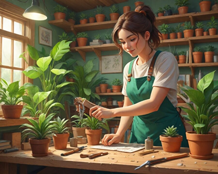 How to build a DIY shelf for plants step by step